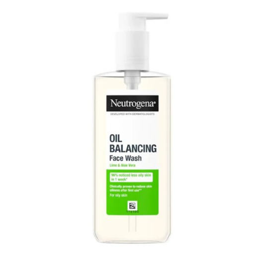 Neutrogena Facial Wash Oil Balancing With Lime & Aloe Vera Pump 200Ml